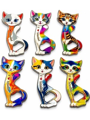 Mentra Online Kedi Tasarımı Istanbul Temalı Buzdolapı Süsü Buzdolabı Magneti