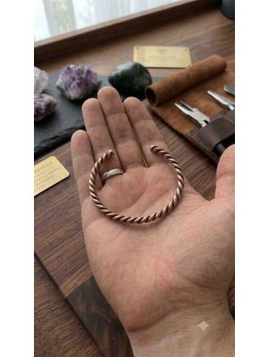 Mihrim Naturel Ep Yapımı Burgu %100 Bakır Bileklik