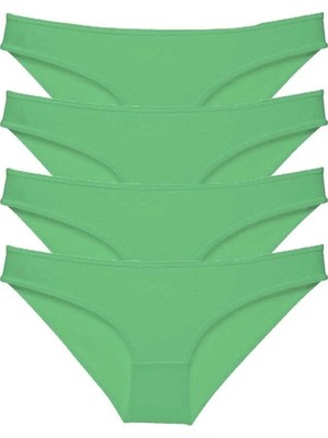 Royaleks 4 Adet Süper Eko Set Likralı Kadın Slip Külot Yeşil
