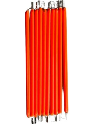 3V 68MM LED Kırmızı Filament Retro Tungsten LED 10 Adet