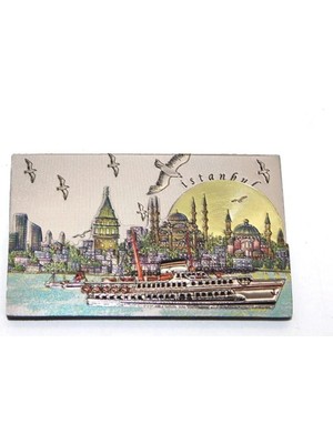 Mentra Online Istanbul Temalı Buzdolabı Magneti 10X6 cm