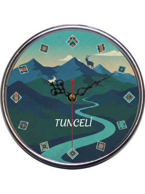 Bsb Tunceli Temalı Duvar Saati 16CM A1568
