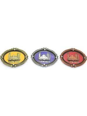 Store Istanbul Temalı Metal Magnet 7,5 cm Dekoratif Şık Buzdolabı Aksesuarı Hediyelik