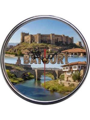 Bsb Bayburt Temalı Duvar Saati 16CM A1516