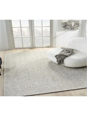 Vivense Bonna Antibakteriyel Jüt Halı, Gri 665 80X150 cm
