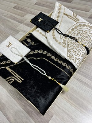 Empressco Kalpli Seccade ve Tesbihli Çift Seti, Eşli, Gelin Damat Hediyelik