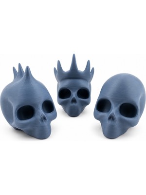 Yapı3D Halloween Kafatası Dekoratif Figür 🎃 Masaüstü Süsü 🏡 Sert Plastik Koleksiyonluk Dekoratif Obje