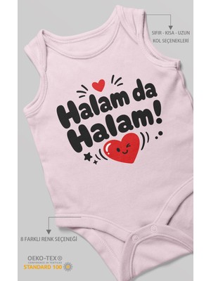 Morivo Kids Halam Da Halam! Sıfır Kollu Bebek Zıbını %100 Pamuk