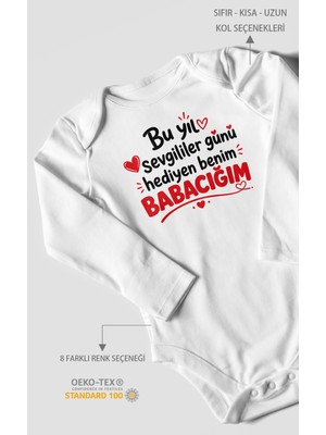 Morivo Kids Babaya Özel Uzun Kollu Bebek Body %100 Pamuk