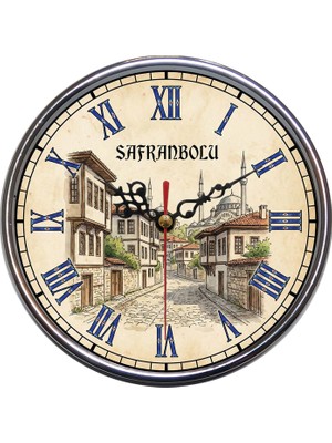 Bsb Safranbolu Temalı Duvar Saati 16CM B1038