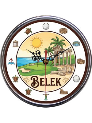 Bsb Belek Temalı Duvar Saati 16CM B1010