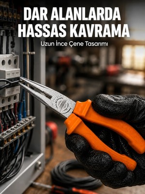Enco Store Güçlü Kavrama Sunan Profesyonel Uzun Çeneli Dövme Çelik Kargaburun