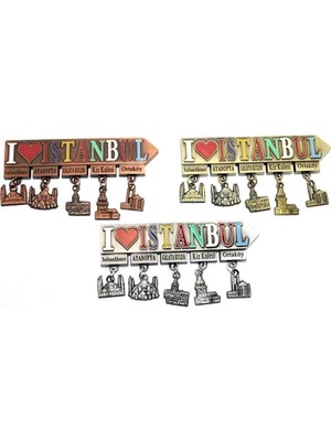 Mentra Online Istanbul Temalı Metal Buzdolabı Magneti 11,5 cm