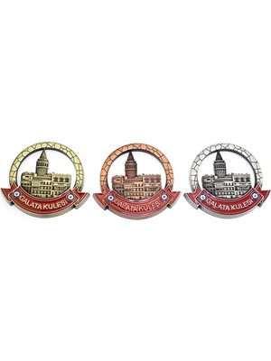Store Istanbul Temalı Metal Magnet 7,5 cm Şık Dekoratif Buzdolabı Magneti Dayanıklı Hediyelik