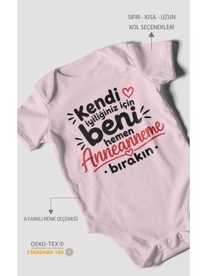Morivo Kids Anneanneye Özel Kısa Kollu Bebek Body %100 Pamuk