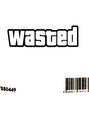 Ekstrafix The Sticker Story Wasted TSS0449 Kişileştirme Stickerı - 2 Adet