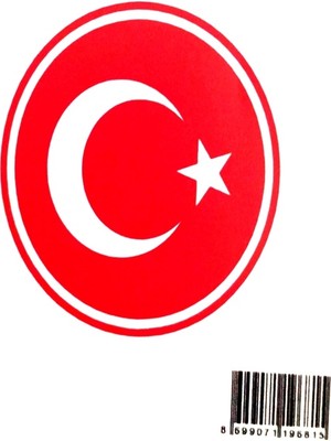 Ekstrafix The Sticker Story Türk Bayrağı TSS0615 Kişileştirme Stickerı - 2 Adet