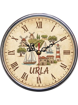 Bsb Urla Temalı Duvar Saati 16CM B1045