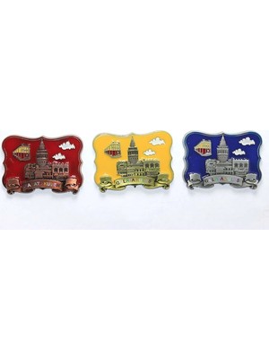 Store Yöresel Galata Kulesi Magnet 8x6 cm Dekoratif Şık Buzdolabı Süsü Hediyelik