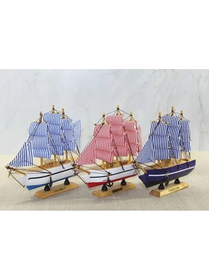 Mentra Online Ahşap Gemi Dekoratif Obje 20X19 cm
