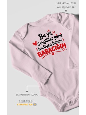 Morivo Kids Babaya Özel Uzun Kollu Bebek Body %100 Pamuk