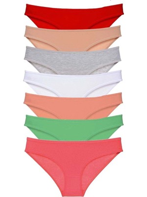 Mentra Online 7 Adet Süper Eko Set Likralı Kadın Slip Külot Set 8