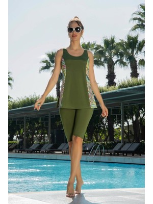 Ruko Kadın Yeşil Kuplu Tankini Mayo C9T6N162