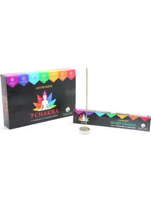 Mentra Online Ayurvedic 7 Chakra Tütsü Tütsülük Buhurdanlık 15 cm