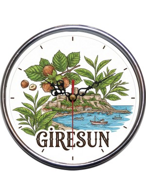 Bsb Giresun Temalı Duvar Saati 16CM A1523