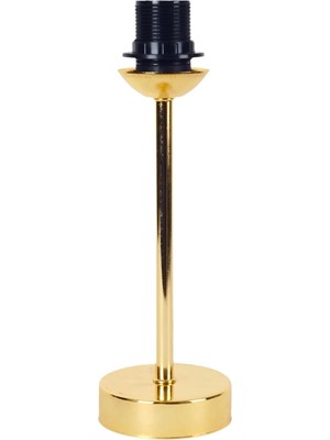 dekovien 4 Renk Siyah Beyaz Gold Metal Abajur Ayakları 28 cm E27