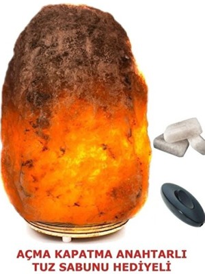 Empressco Doğal Çankırı Kaya Tuzu Gece Lambası, 4-6 Kg, Açma Kapatma Anahtarlı
