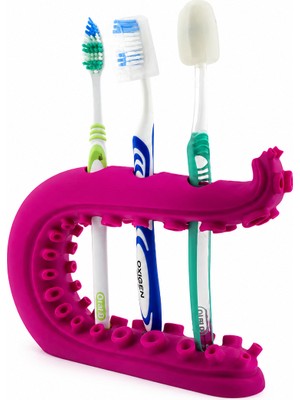 Yapı3D Ahtapot Tasarımlı Diş Fırçalığı 🛁 Banyo Düzenleyici 🦷 Dekoratif Diş Fırçası Standı