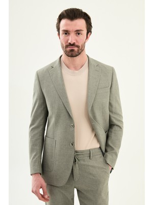 MCR Kırçıllı Slim Fit Mono Yaka Torba Cep Pantolonu Ipli Erkek Takım Elbise