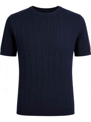 Trender 17426 O Yaka Lacivert Erkek T-Shirt 26YGT3000009