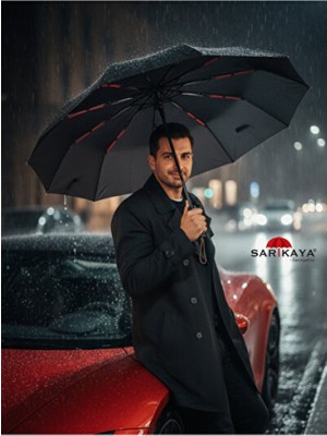 Empressco Sağlam ve Şık Otomatik Şemsiye, Dayanıklı 10 Tel Güçlendirilmiş Yapı