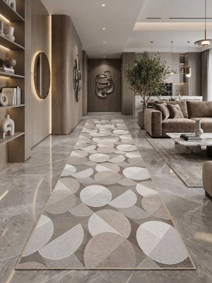Antiq Halı Safir Sarar Lux 004 Vizon Kaymaz Taban Salon Hol, Koridor Mutfak Yıkanabilir Jel Kesme Yolluk Halı
