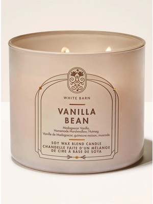 Bath & Body Works Vanilla Bean Büyük Mum 411 G
