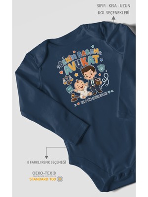 Morivo Kids Benim Babam Avukat Uzun Kollu Bebek Body %100 Pamuk