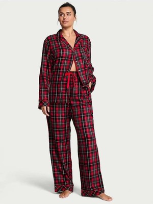 Victoria's Secret Flannel Uzun Pijama Takımı