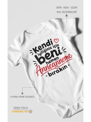 Morivo Kids Anneanneye Özel Kısa Kollu Bebek Body %100 Pamuk
