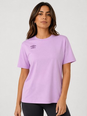 Umbro Season Lila Pamuklu Kadın Spor Tişört - VF0510