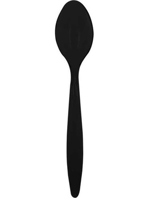 Tatlı-Dondurma Kaşığı Siyah (Opak) 12,5cm - 50 Adet