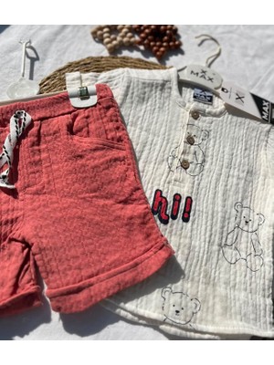 Minimoa Kids Bebek Müslin Şortlu Takım
