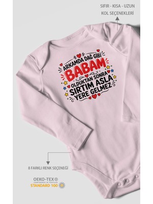 Morivo Kids Babaya Özel Uzun Kollu Bebek Body %100 Pamuk
