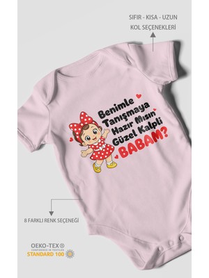 Morivo Kids Babaya Özel Kısa Kollu Bebek Body %100 Pamuk