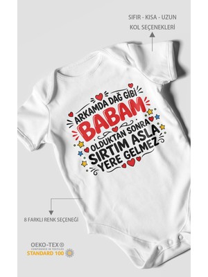 Morivo Kids Babaya Özel Kısa Kollu Bebek Body %100 Pamuk