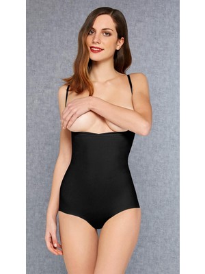 Doreanse 5910 Bayan Bady Slip Siyah Korse