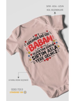 Morivo Kids Babaya Özel Kısa Kollu Bebek Body %100 Pamuk