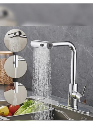 Uzman Armatür Kıbrıs Krom Inox Kir Yapmaz Evye Mutfak Bataryası