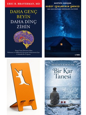 Butik Daha Genç Beyin Daha Dinç Zihin - Eric R.braverman + Kuzey Işıklarının Şarkısı + Telefon Tutucu + Bir Kar Tanesi
